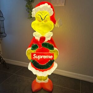 Supreme Grinch Holiday Light with Red and Green Accents